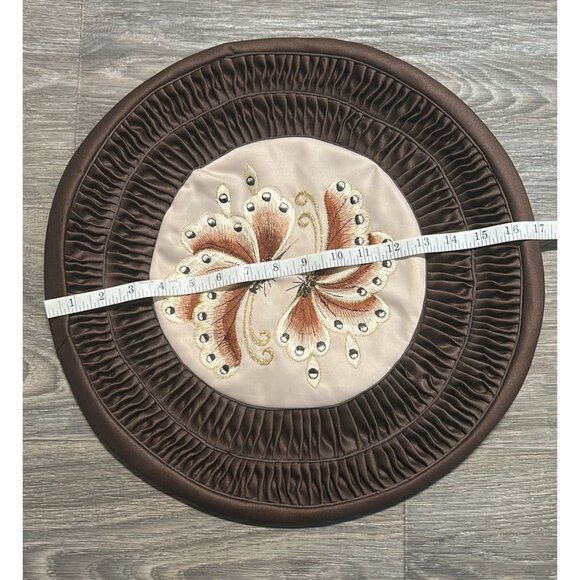 Vintage Bundle Handmade Korean Patchwork Floor Cushion Cover Throw Pillow Satin - Picture 11 of 16